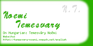 noemi temesvary business card